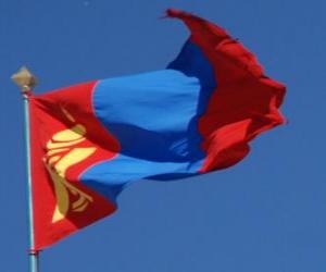 yapboz Moğolistan bayrağı